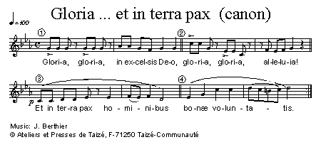 Gloria et in terra pax (canon)
