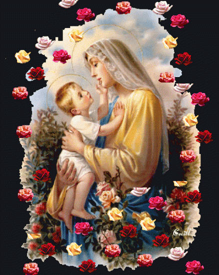 Gif Vierge Marie et l'Enfant-Jésus