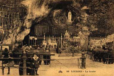 Grotte de Lourdes en 1896