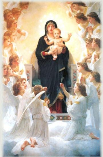 Marie, l'Enfant-Jésus et les anges