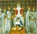 Sainte-Clotilde, reine des Francs, et ses 4 fils