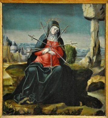 'Vierge aux 7 glaives', Notre-Dame des Douleurs (XVIe)