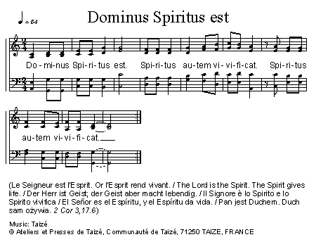 Dominus Spiritus est