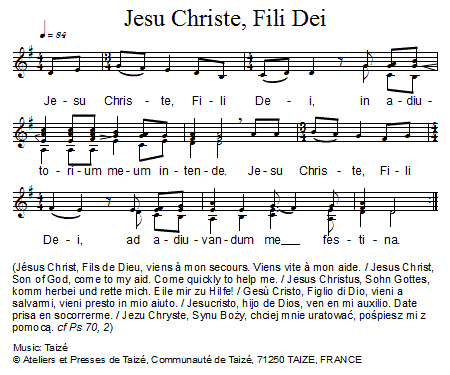 Jesu Christe, Fili Dei