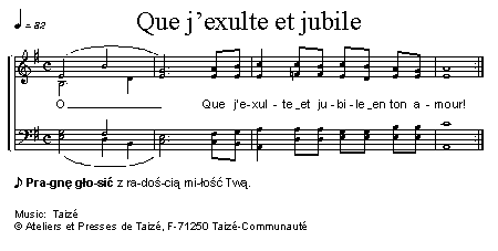 Que j’exulte et jubile