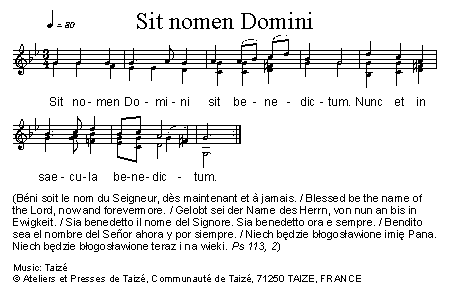 Sit nomen Domini