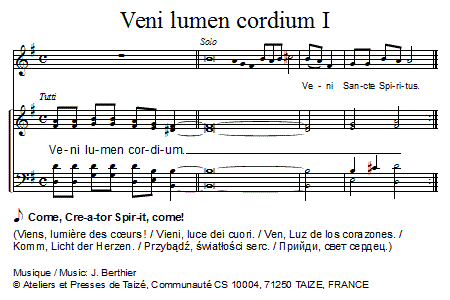 Veni lumen cordium I