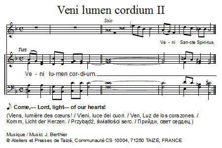 Veni lumen cordium II