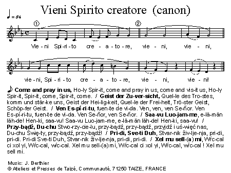 Vieni Spirito Creatore (canon)